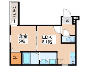 フジパレスあびこＷＥＳＴの物件間取画像